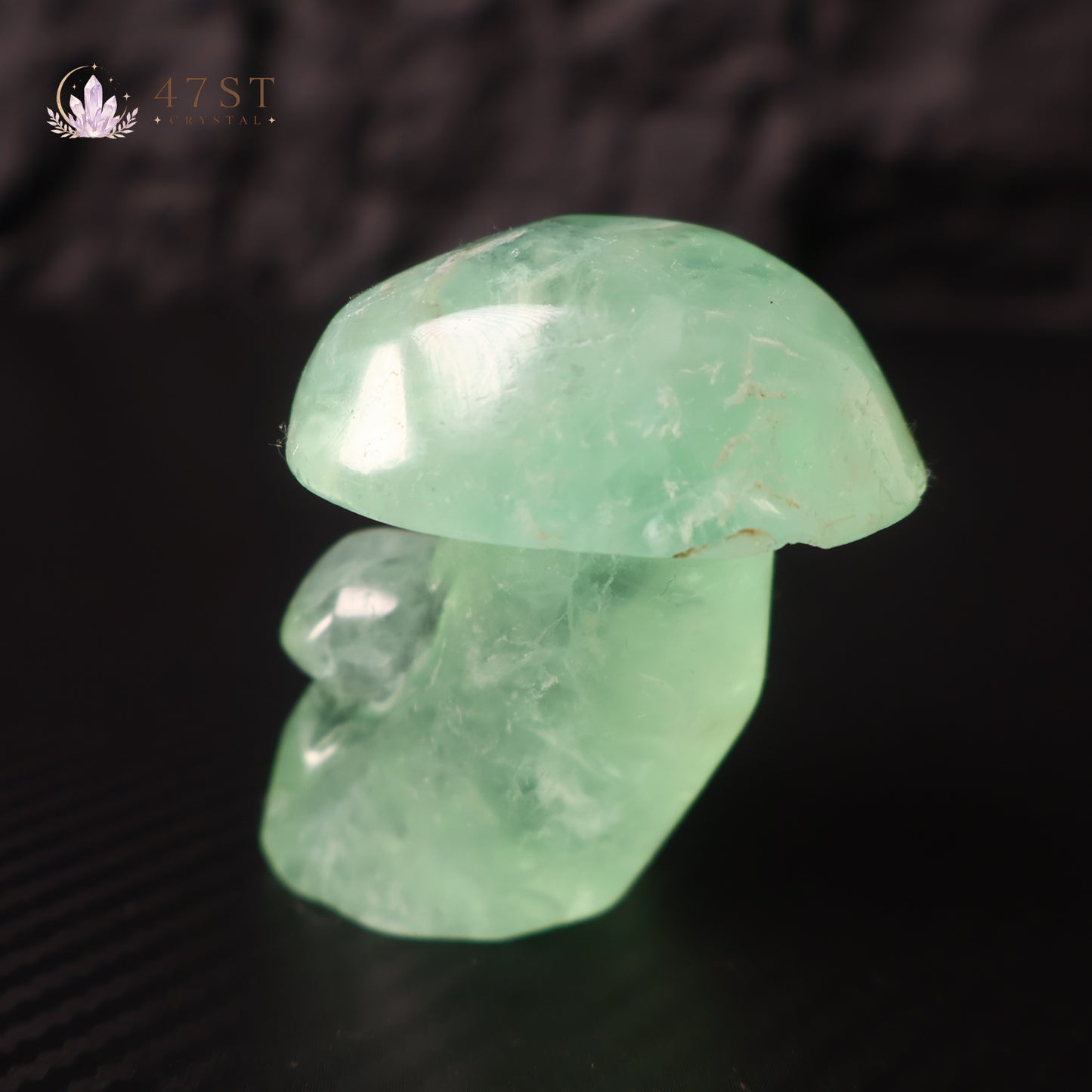 Fluorite Mushroom Carving