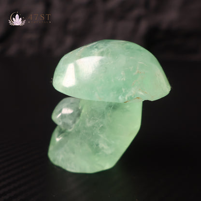 Fluorite Mushroom Carving