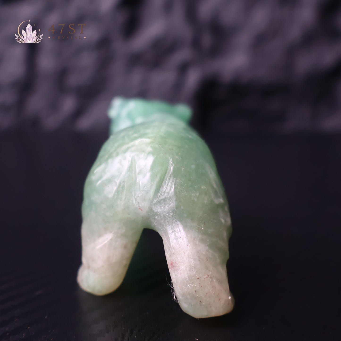 Green Aventurine Bear Carving