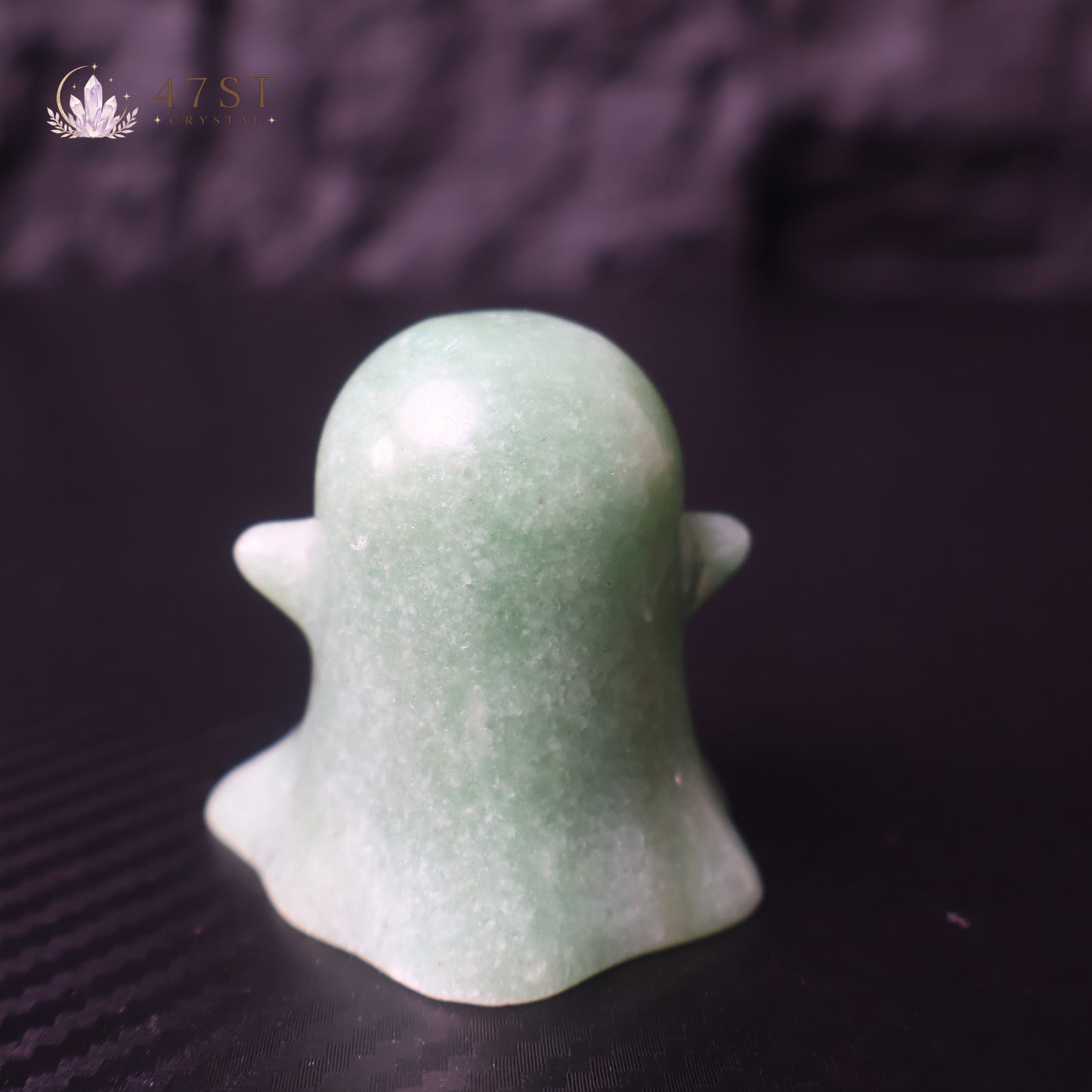 Green Aventurine Ghost Carving