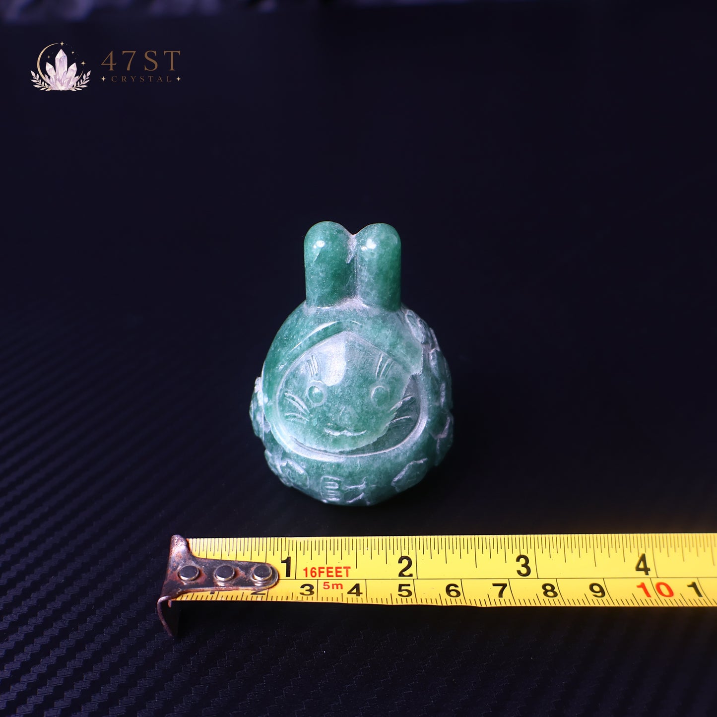 Green Aventurine Rabbit Carving