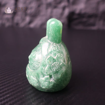 Green Aventurine Rabbit Carving