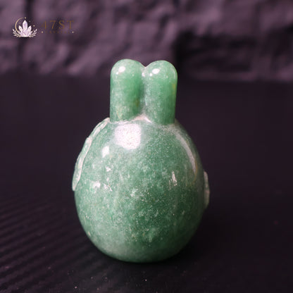 Green Aventurine Rabbit Carving