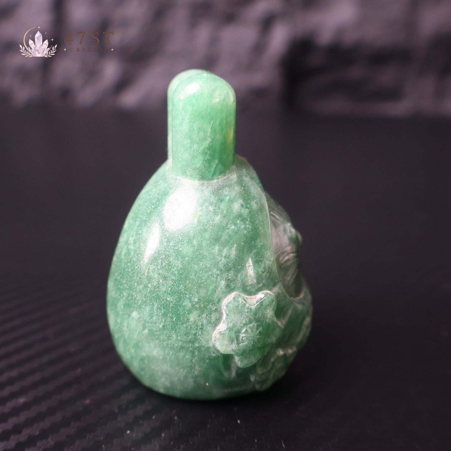 Green Aventurine Rabbit Carving