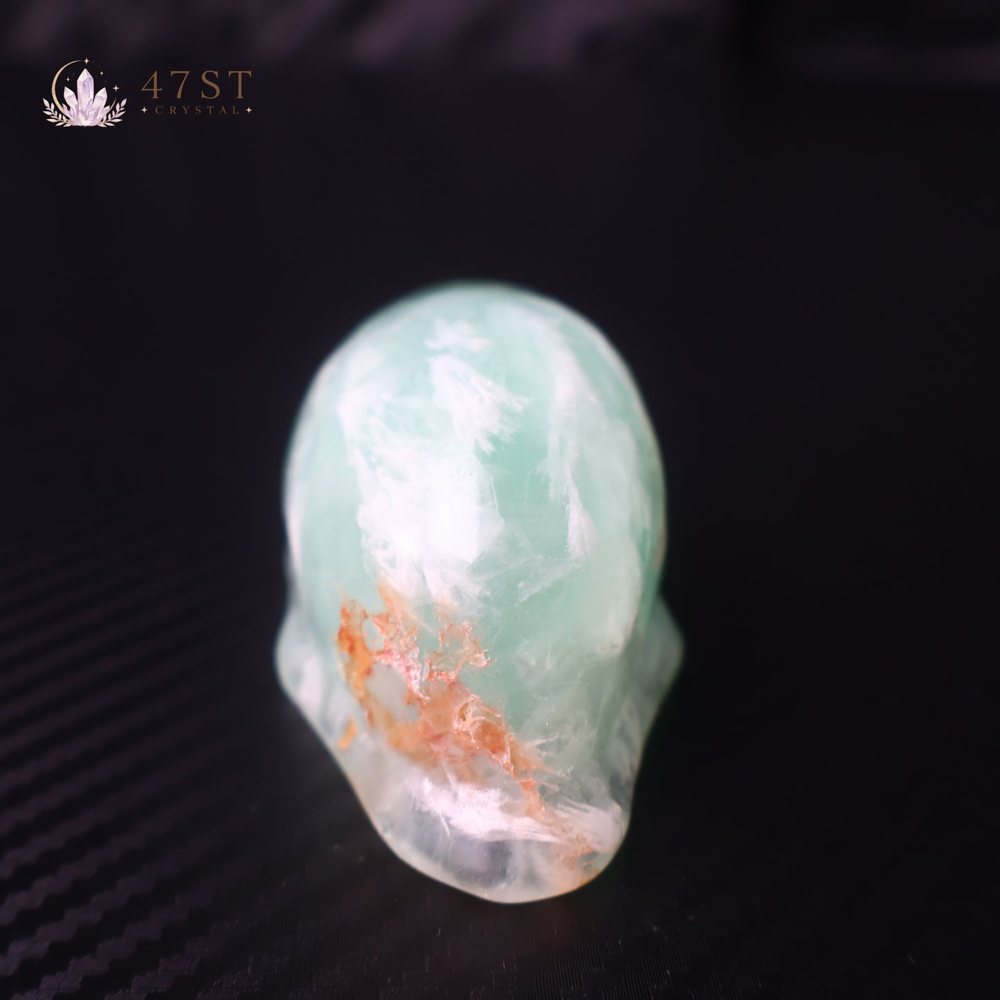 Green Fluorite Seashell Carving