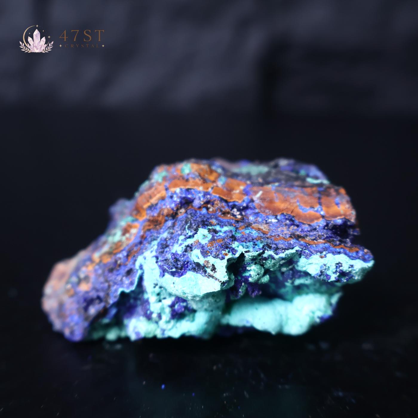 Raw Azurite with Malachite Specimen