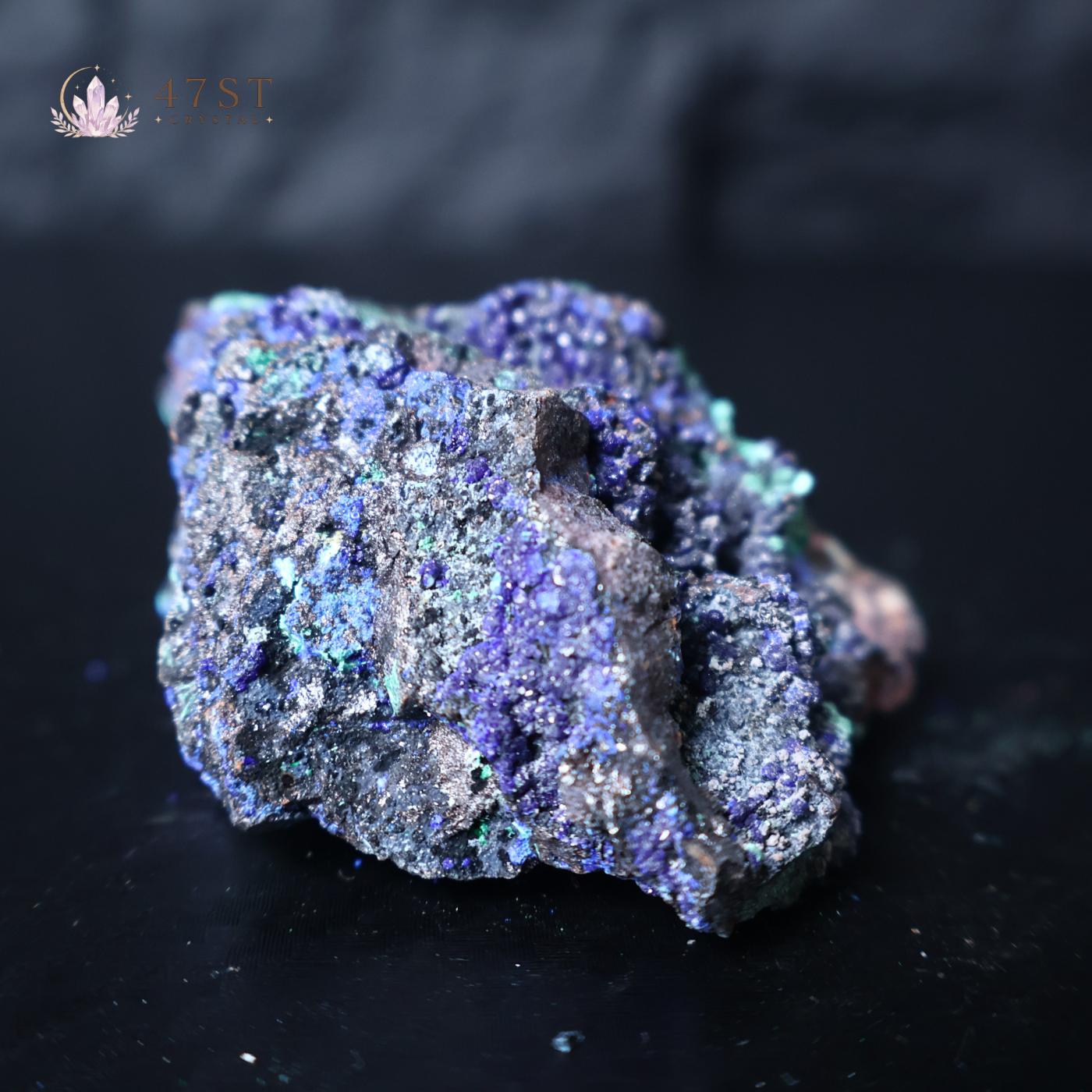 Raw Azurite with Malachite Specimen