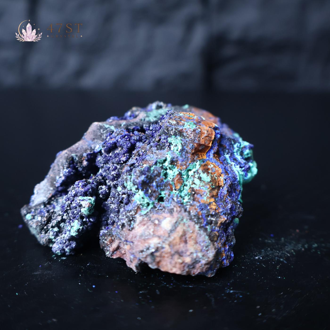 Raw Azurite with Malachite Specimen
