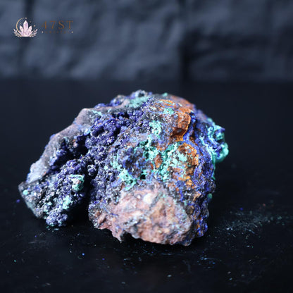 Raw Azurite with Malachite Specimen