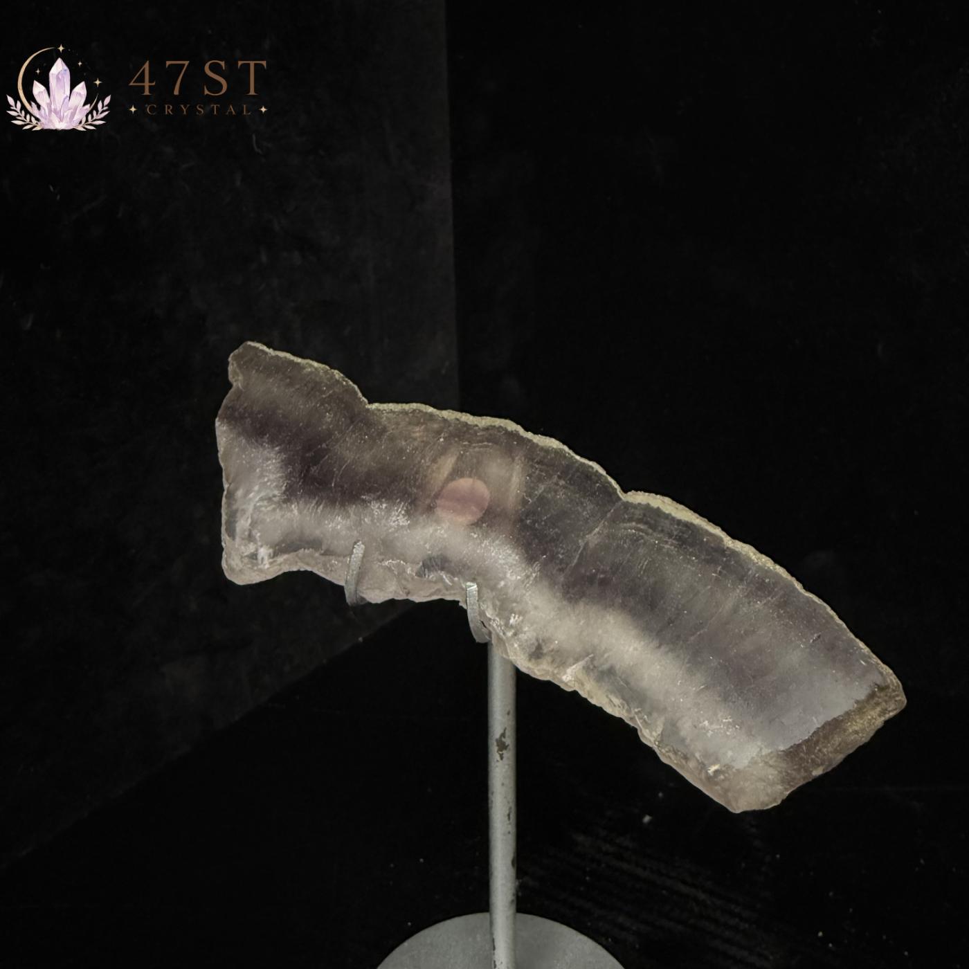 Fluorite with Pyrite Slab