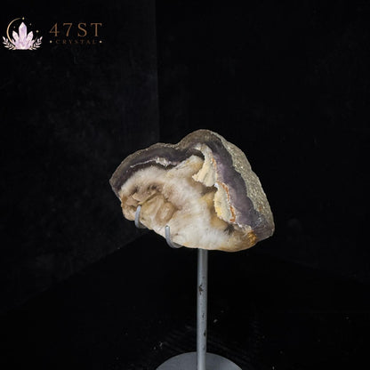 Fluorite with Pyrite Slab