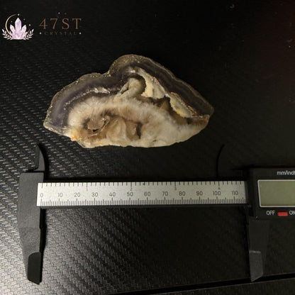 Fluorite with Pyrite Slab