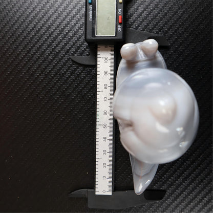 Druzy Agate Snail Carving