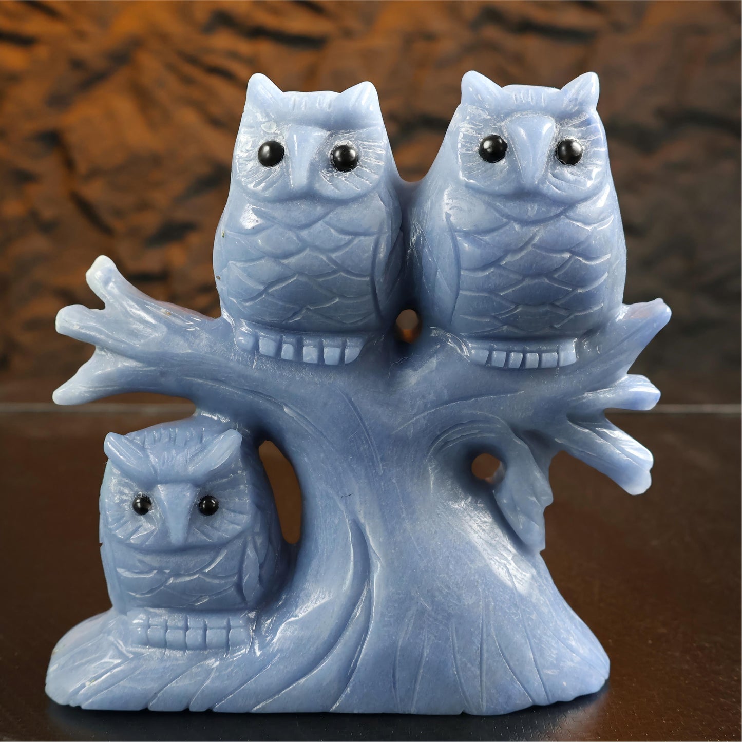 Blue Aventurine Owl Carving