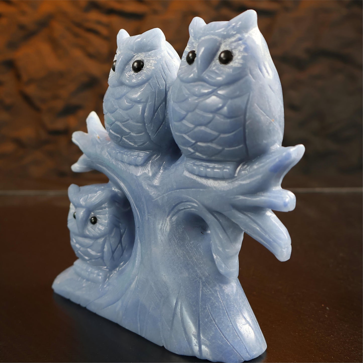 Blue Aventurine Owl Carving