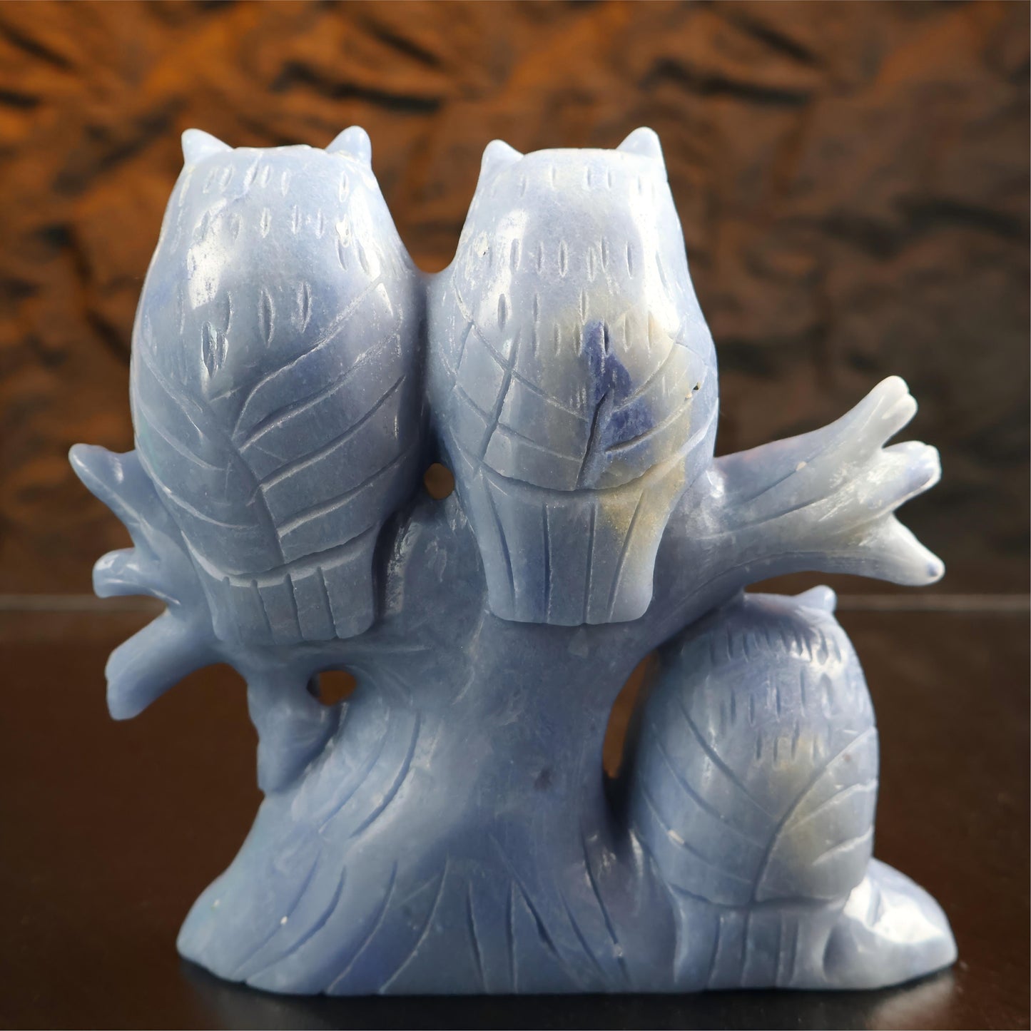 Blue Aventurine Owl Carving