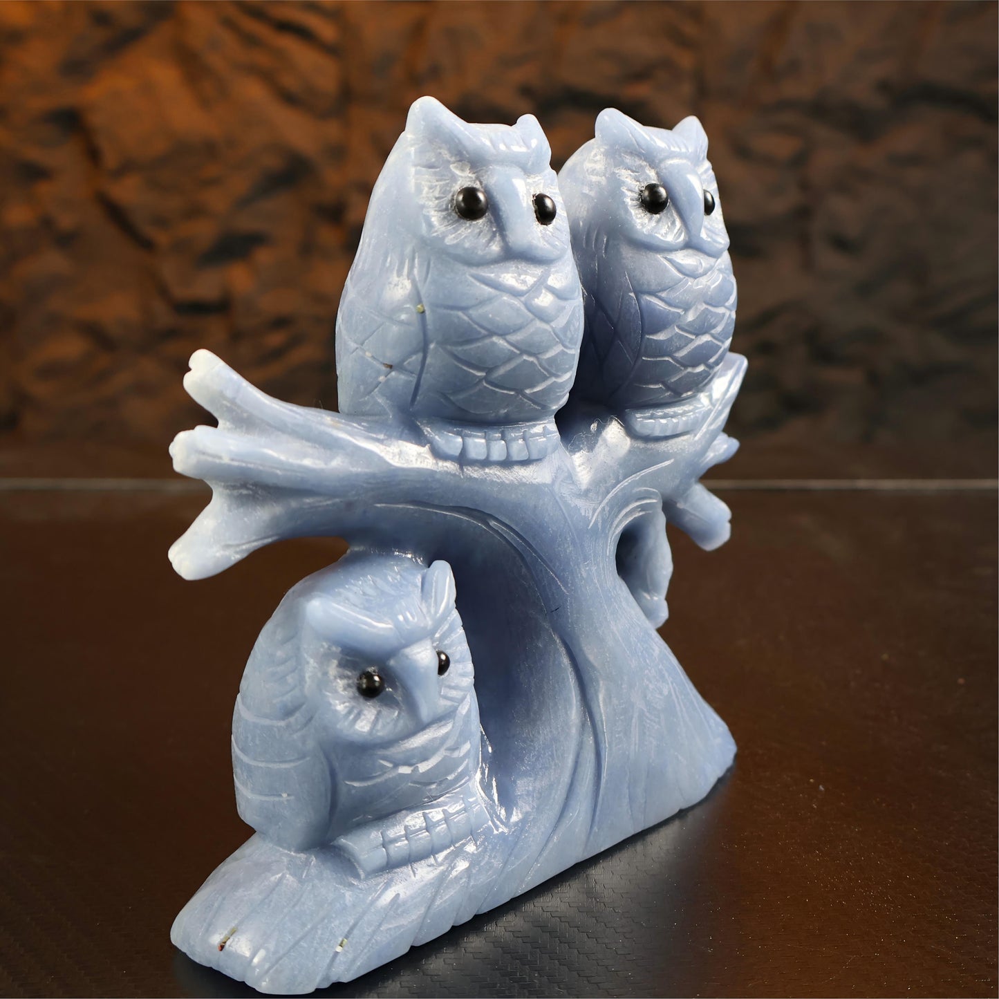 Blue Aventurine Owl Carving