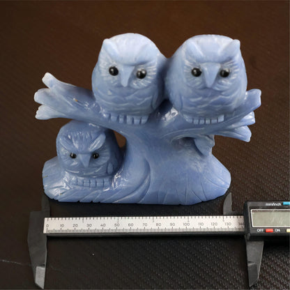 Blue Aventurine Owl Carving