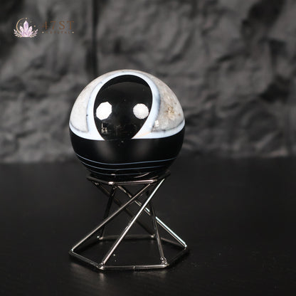 Black Agate Sphere