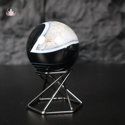Black Agate Sphere