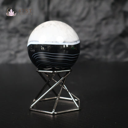 Black Agate Sphere