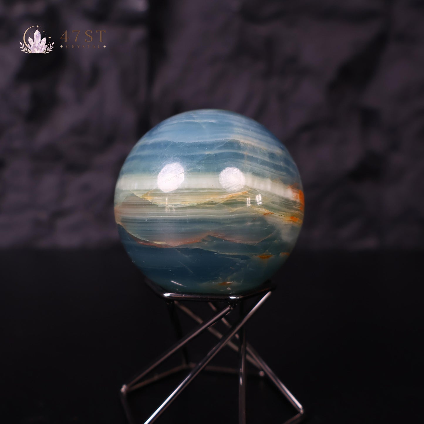 Blue Onyx Sphere