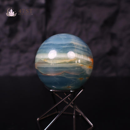 Blue Onyx Sphere