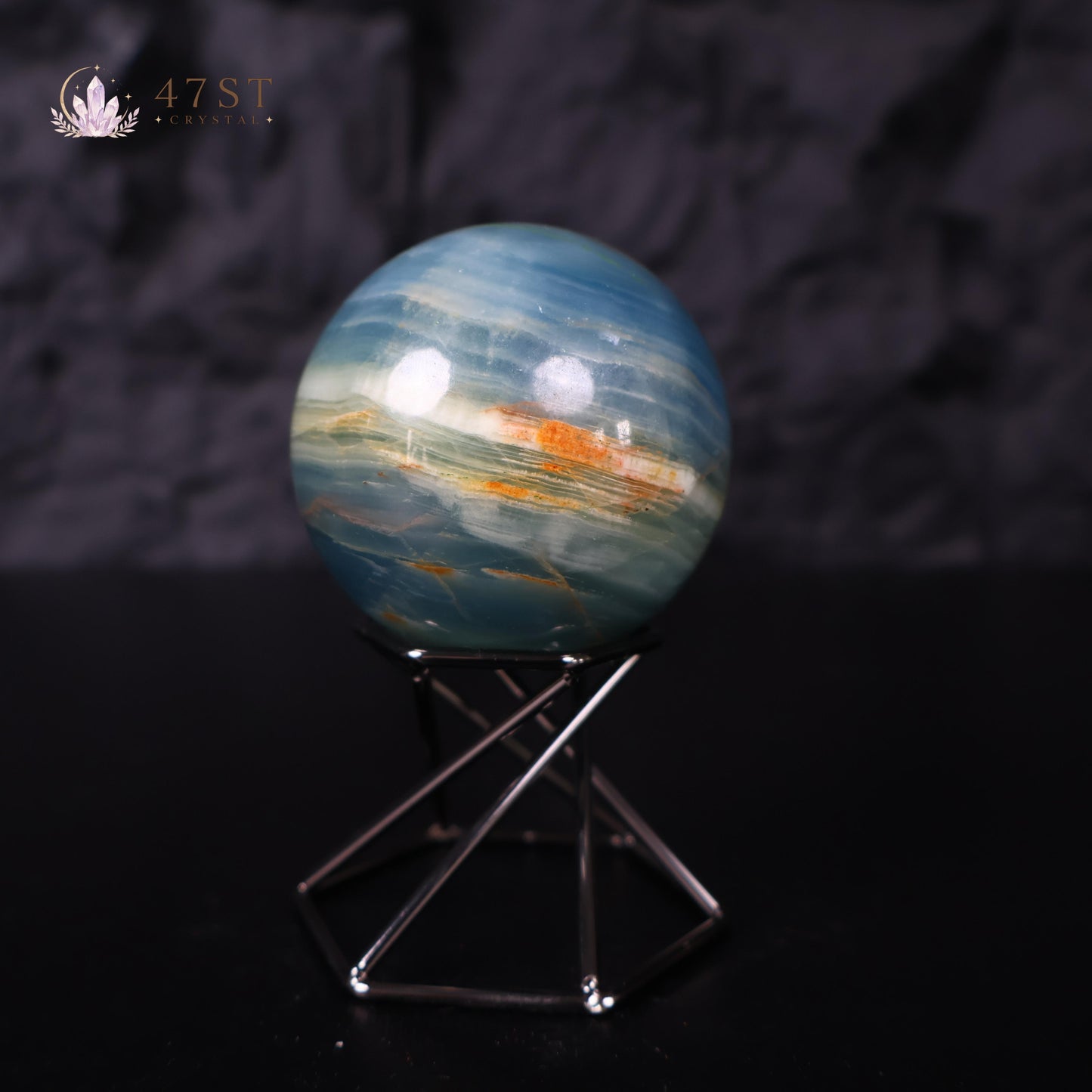 Blue Onyx Sphere