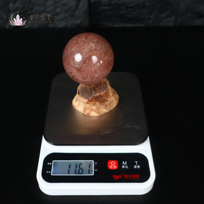 Strawberry Quartz Sphere