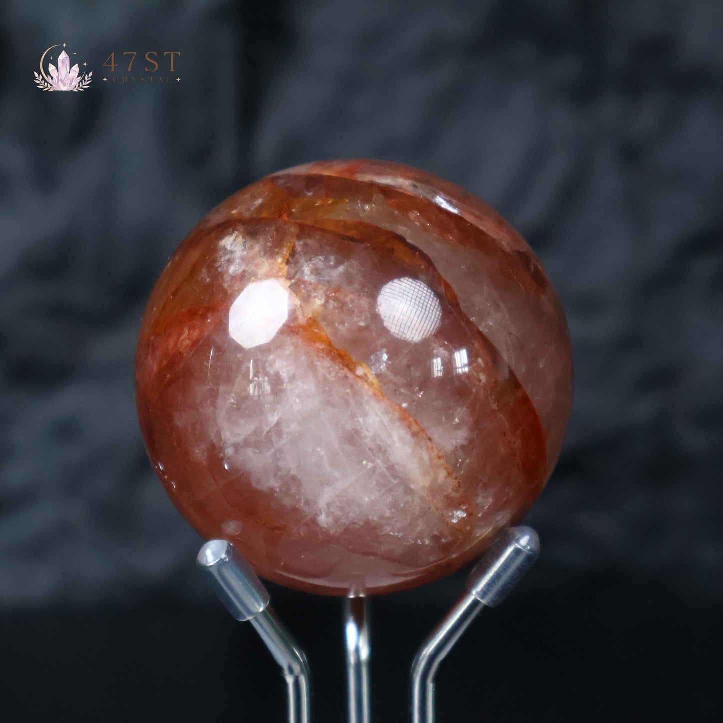 Fire Quartz Sphere