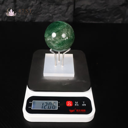 Green Strawberry Quartz Sphere