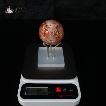 Crazy Lace Agate Sphere