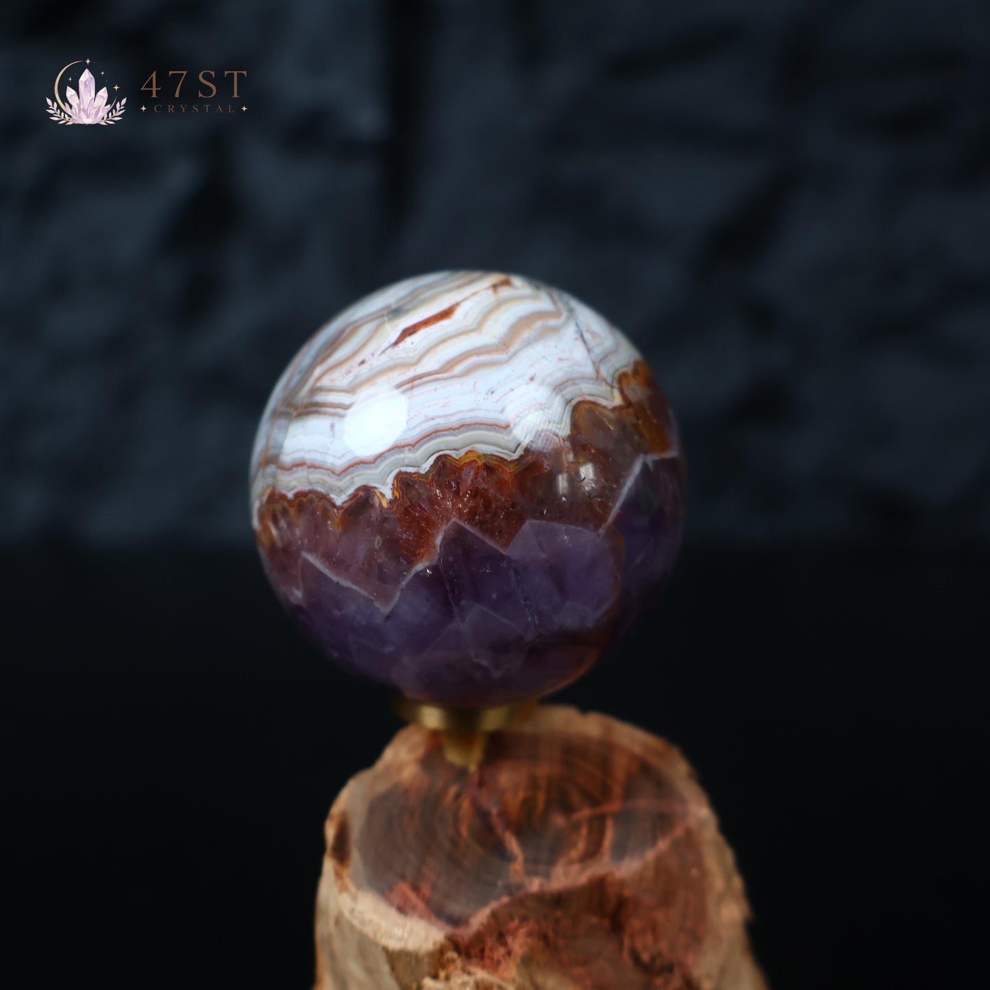 Amethyst Agate Sphere