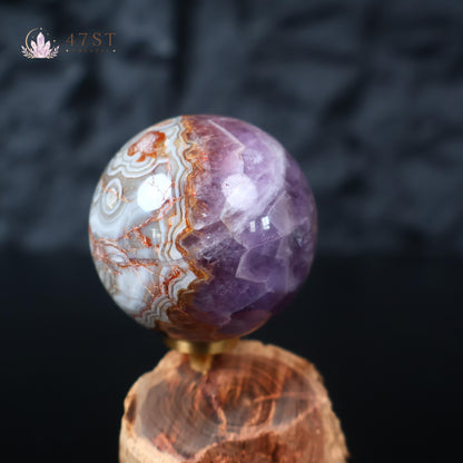 Amethyst Agate Sphere