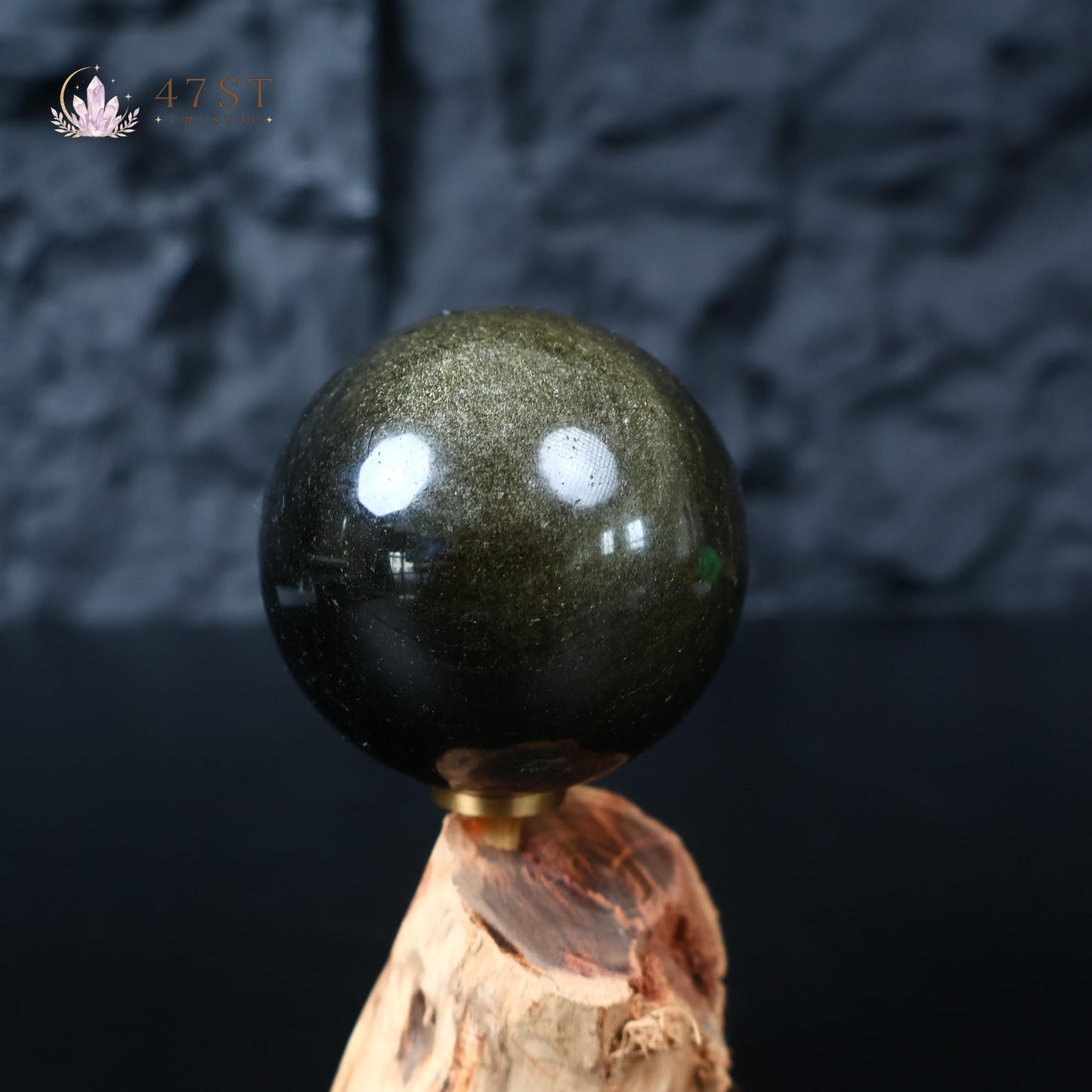 Golden Obsidian Sphere