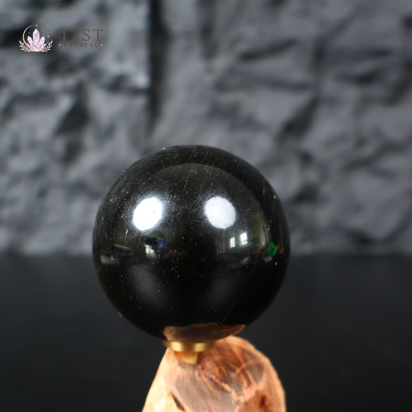 Golden Obsidian Sphere