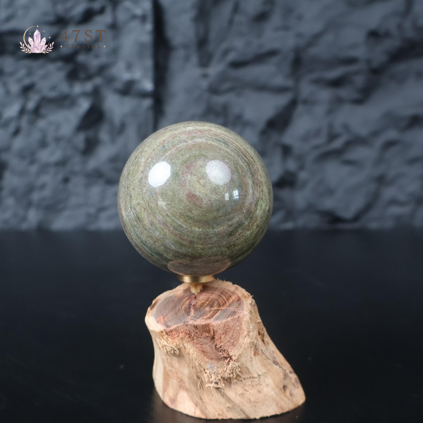 Tricolor Strawberry Quartz Sphere