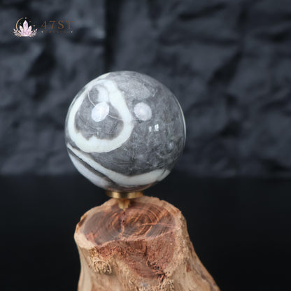 Shell Jasper Sphere