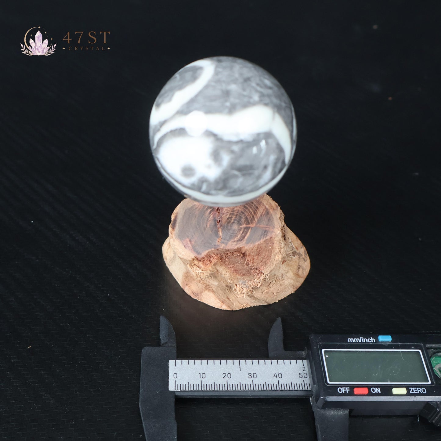 Shell Jasper Sphere