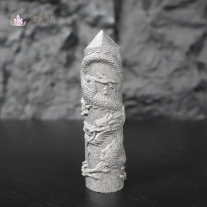 Shungite Dragon Carved Tower
