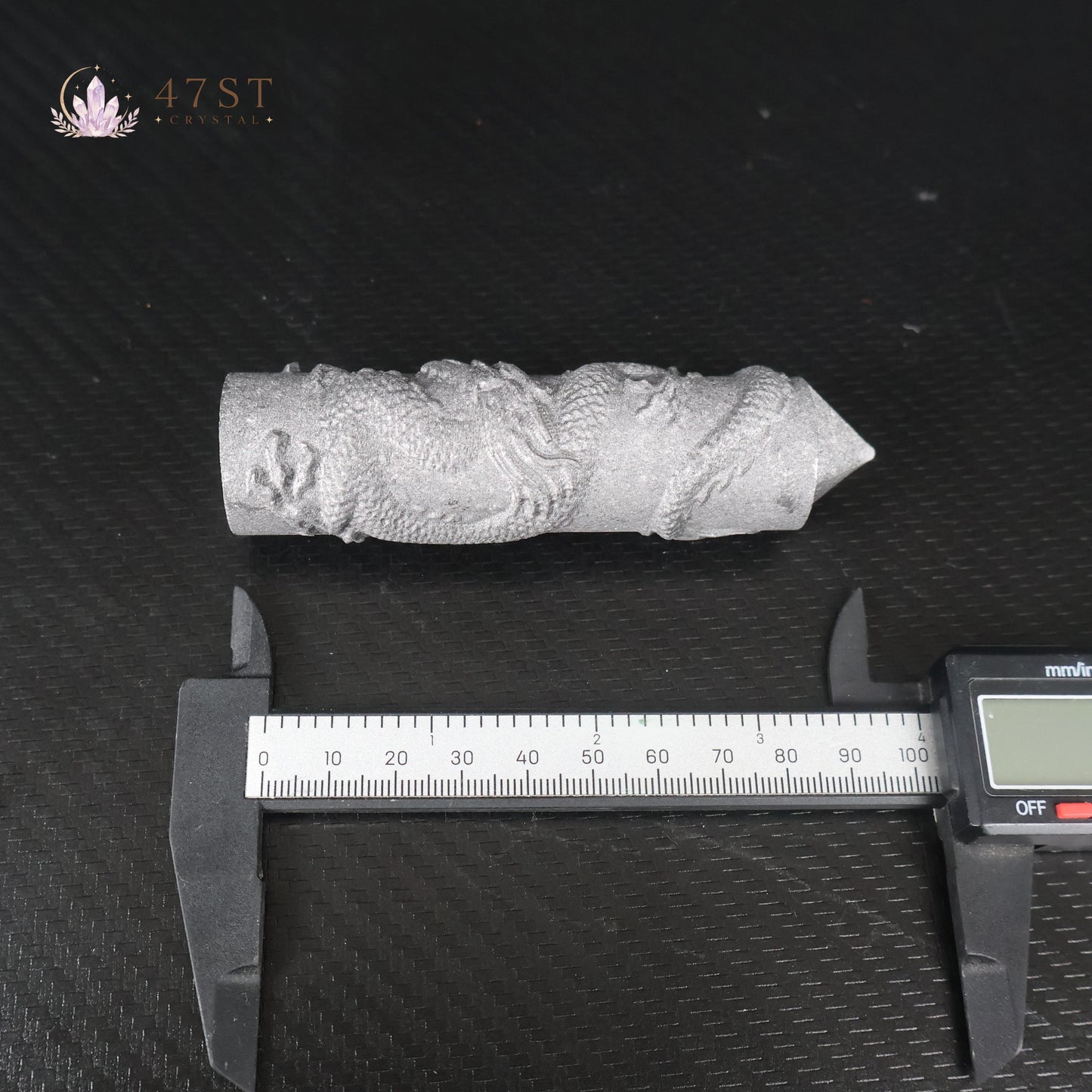 Shungite Dragon Carved Tower