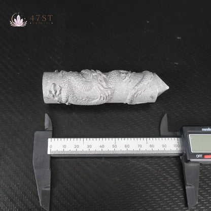 Shungite Dragon Carved Tower