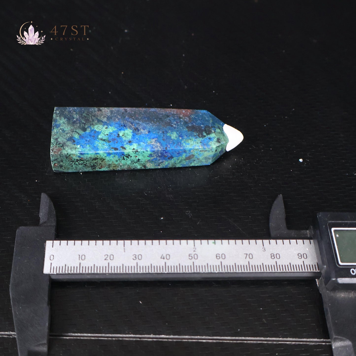 High-Quality Azurite with Malachite Tower