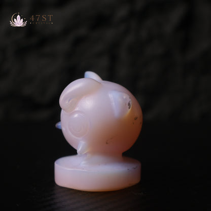 Pink Opalite Jigglypuff Carving