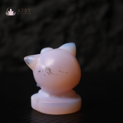 Pink Opalite Jigglypuff Carving