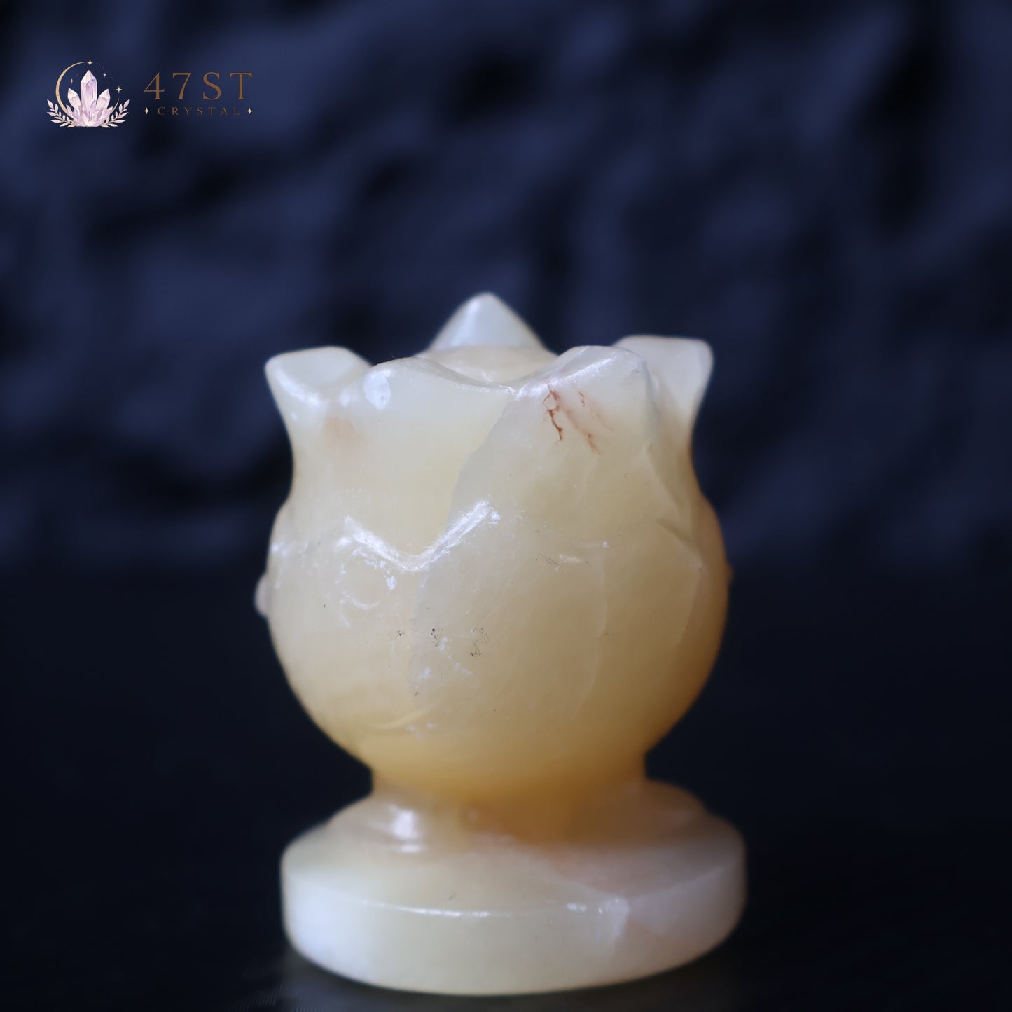 Orange Calcite Jigglypuff Carving
