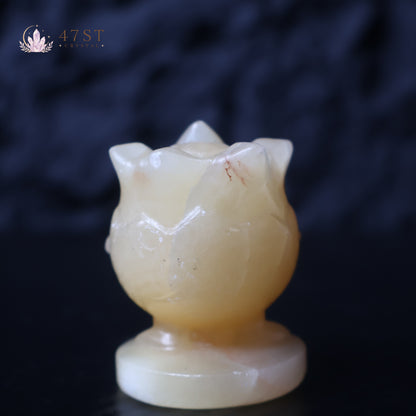 Orange Calcite Jigglypuff Carving