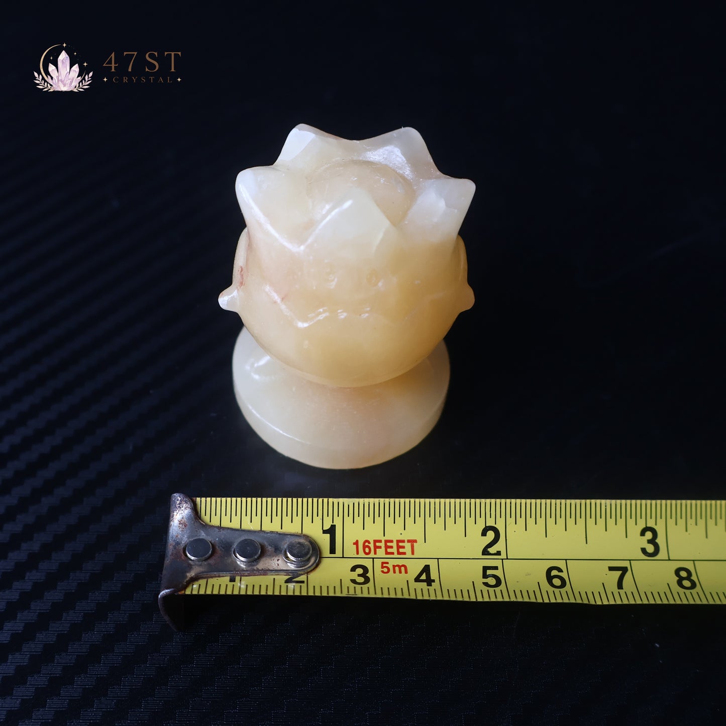 Orange Calcite Jigglypuff Carving