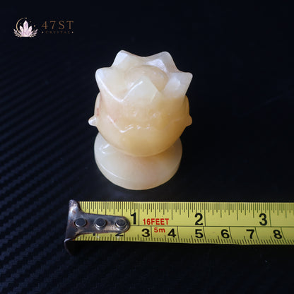 Orange Calcite Jigglypuff Carving