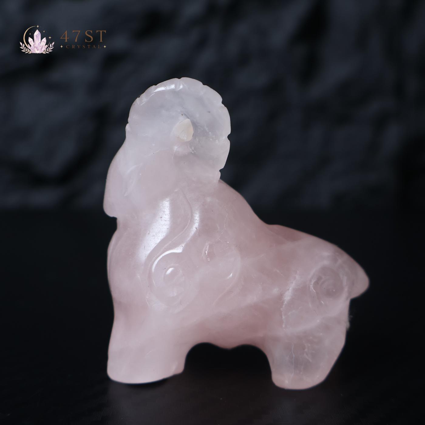 Rose Quartz Bighorn Sheep